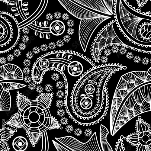 Tapeta ścienna Tło graficzne paisley