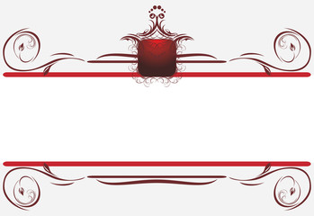 Wall Mural - Decorative borders for card. Title. Vector