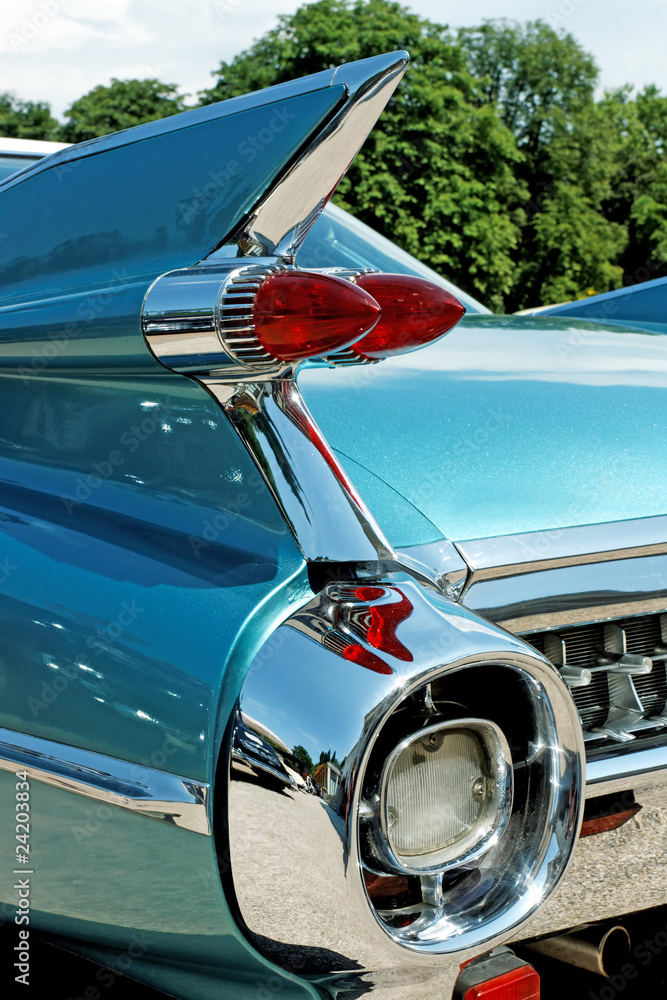 Wonderfull classic car tail - obrazy, fototapety, plakaty 