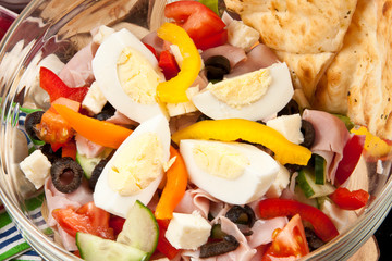 Wall Mural - Summer Salad with Eggs