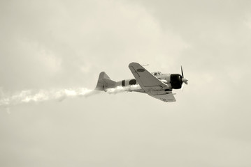 Canvas Print - Old military airplane