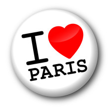 Badge "I Love Paris"