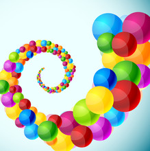 Colorful Spiral Background.