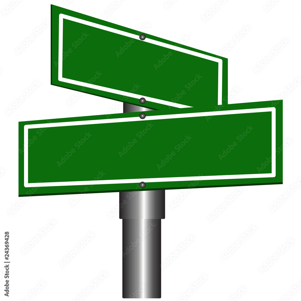 Blank Street Signs Stock Vector | Adobe Stock