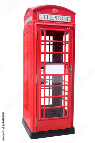 Naklejka - mata magnetyczna na lodówkę Red Phone Booth