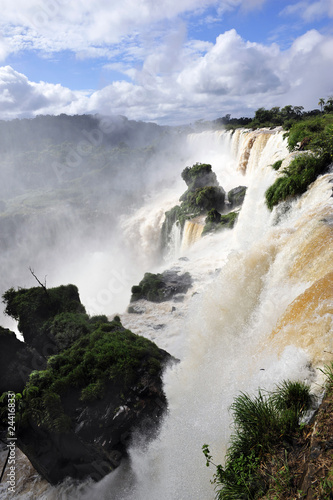 Obraz na płótnie canvas dwuczęściowy "dyptyk" Argentyna, wodospady iguazu