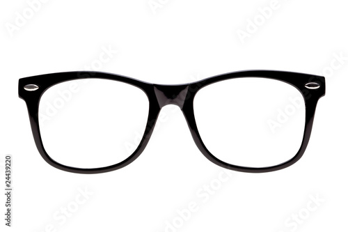 Fotografía Photo black nerd spectacle frames, just add geek!