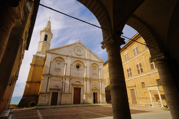 Sticker - Pienza Kathedrale - Pienza cathedral 01