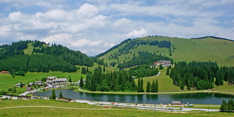 Canvas Print - Teichalm mit Almsee bei Graz / Steiermark / Österreich