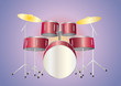 drumset red