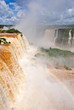 Iguazu waterfalls in Brazil, summer