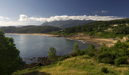 Canvas Print - VIsta Panorámica de la playa de La Griega.