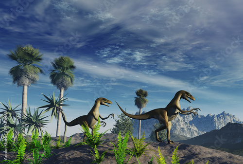 Nowoczesny obraz na płótnie Dinosaurios