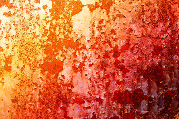 Canvas Print - Rusty steel sheet.