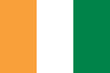 Drapeau de la Cote-d'Ivoire