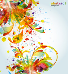 Poster - wave background