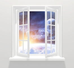 Wall Mural - window in other galaxy
