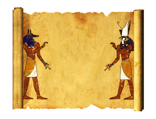 Canvas Print - Anubis and Horus