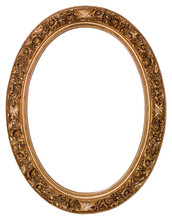 Oval Gold Picture Frame