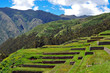 Terrace in sacred Valley in Cuzco, Peru