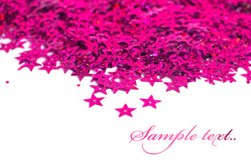 Wall Mural - celebration stars on white background