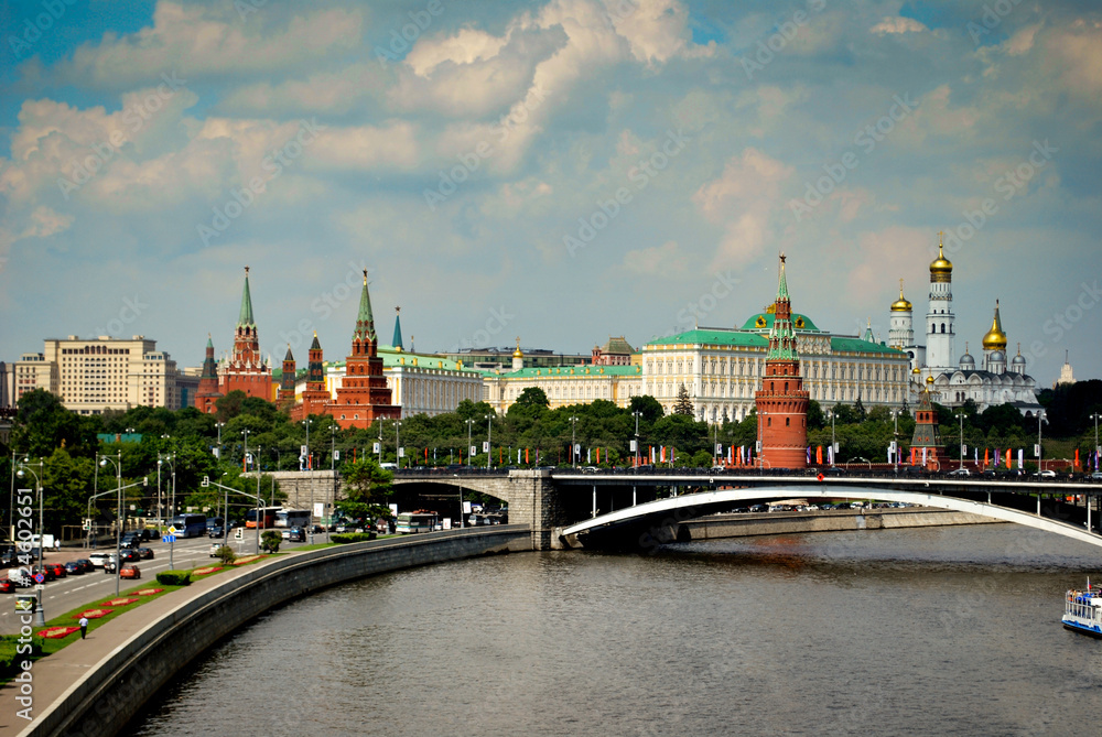 Obraz na płótnie Vue sur le Kremlin w salonie