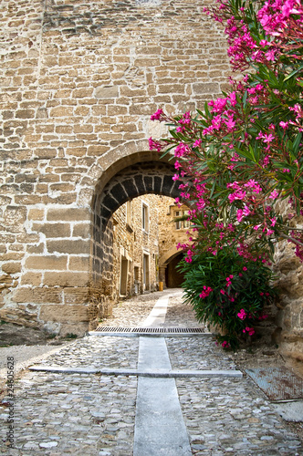 Naklejka ścienna Ruelle médiévale en Provence à Grillon