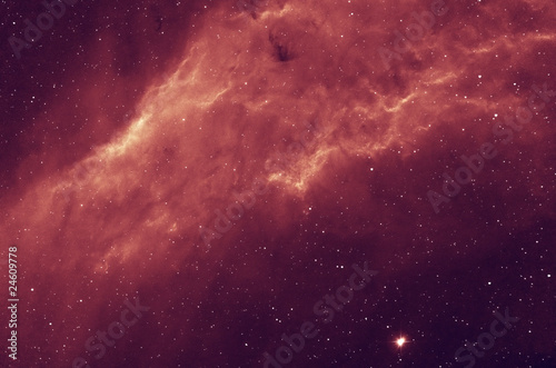Board z aluminiowym obramowaniem Ngc 1499 california mgławica emisji wodoru w perseusie