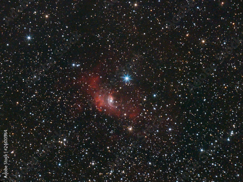 Board z aluminiowym obramowaniem Ngc 7635, mgławica bąbelkowa w kasiopei