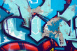 Blue arrows graffiti
