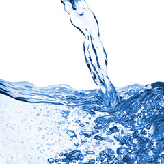 Wall Mural - abstract water splash with bubbles