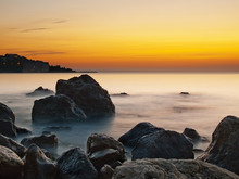 Sea Rocks At Sunrise
