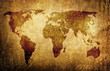 world map on grunge background