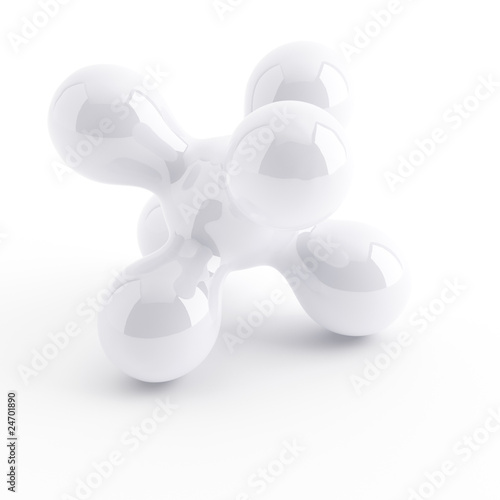 light smooth abstraction on a white background
