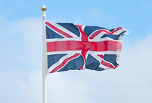 Union Jack Flying In The Wind