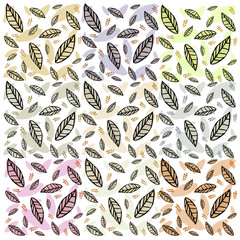 Canvas Print - seamless leaf pattern