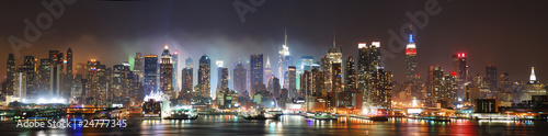 Plakat na papierze fotorealistycznym Manhattan nowego jorku