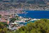 Fototapeta Łazienka - View on Poros and Galatos, Greece