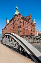 Wall Mural - Speicherstadt (Sandtorquai) in Hamburg