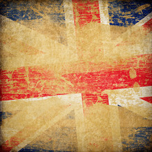 England Grunge Flag Background.