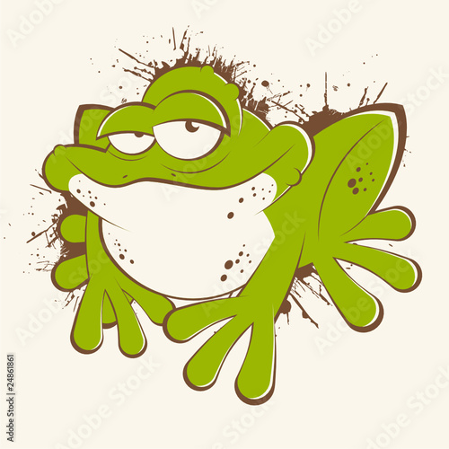 frosch kröte vintage cartoon comic Buy this stock vector and explore