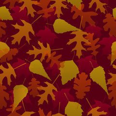 Wall Mural - seamless autumn leaves