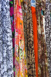 Background colorful textile scarves