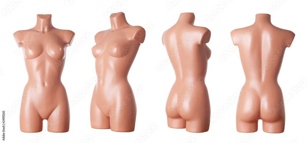 Female manneaquin body | Studio isolated - obrazy, fototapety, plakaty 