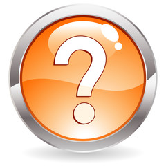 Sticker - Gloss Button with question mark