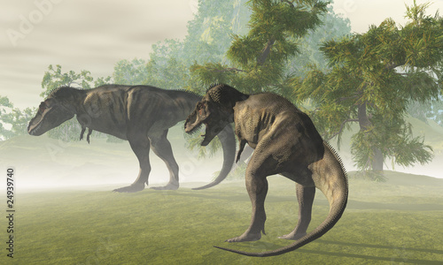 Board z aluminiowym obramowaniem Prehistoryczny t-rex
