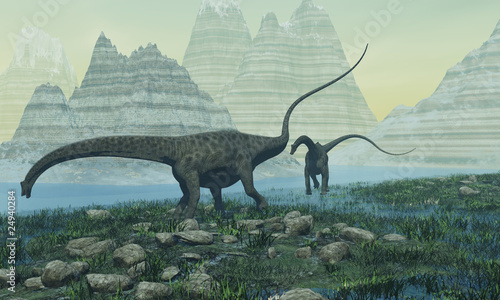 Board z aluminiowym obramowaniem Diplodocus