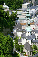 Wall Mural - Salzburg, Austria, city view from Hohensalzburg