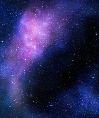 starry deep outer space nebual and galaxy