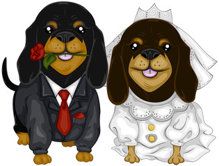 Dachshund Wedding